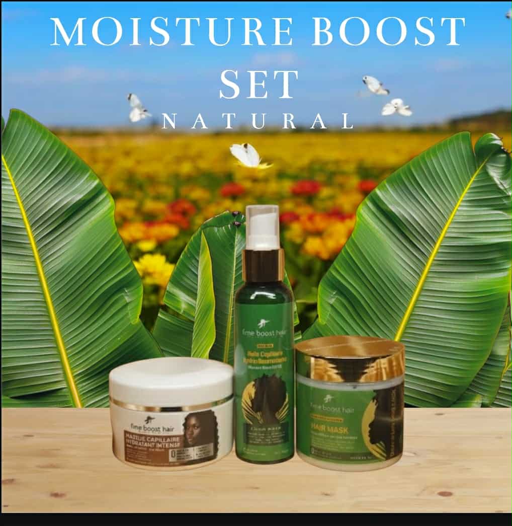 5-Minute Moisture & Growth Boost Hair Combo, 5- Minute d'hydratation et Pousse Cheveux Combo