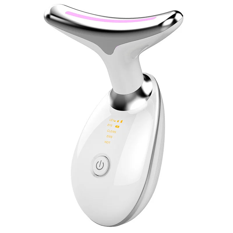 Neck Face Beauty Device Anti-wrinkle Anti-aging Reduce Puffiness Facial Device 7color Neck Sonic Vibration Face Neck Lift Device